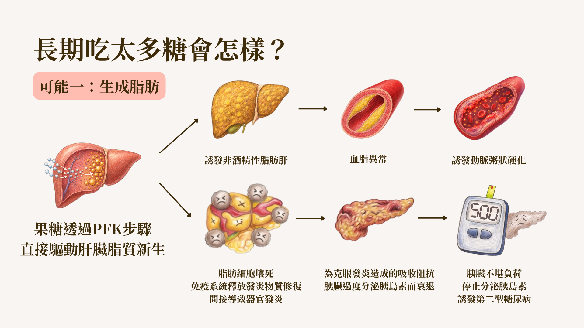吃太多糖會脂質新生圖片