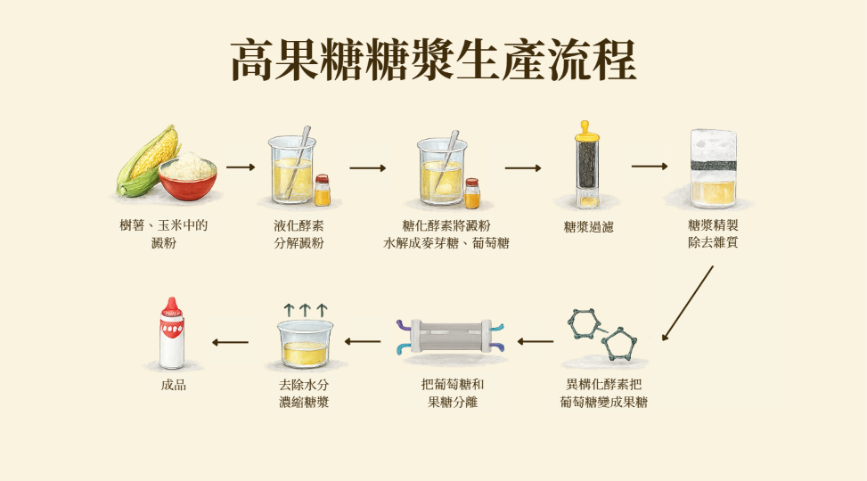 高果糖糖漿生產流程